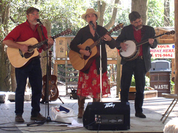 Carrie Hamby (center), Frank Graham (left) and Dennis Hardin (right)