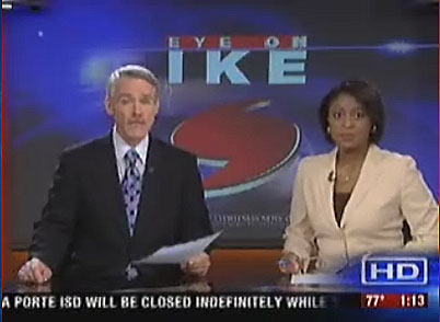 Live online coverage of Hurricane Ike from KTRK in Houston